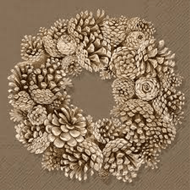 Hovedbilde Cone Wreath Brown kaffe