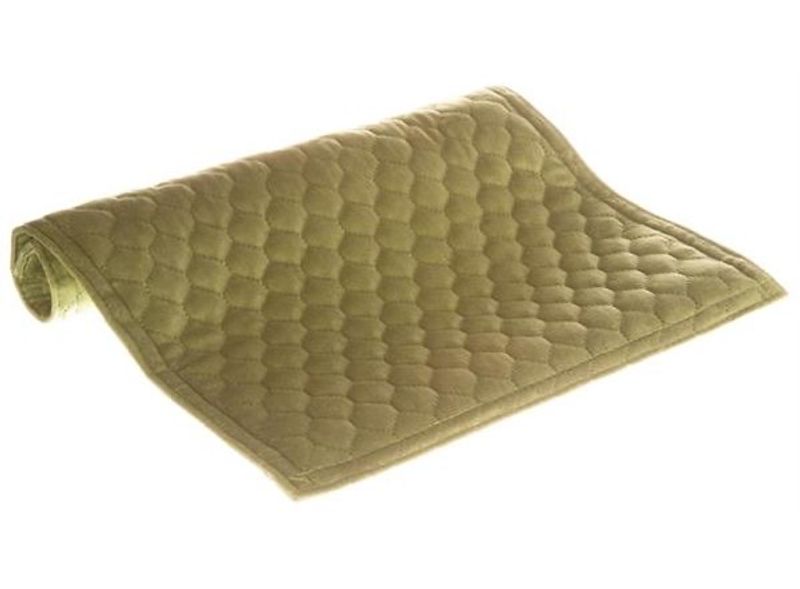 Brikke bikube velur oliven33x45