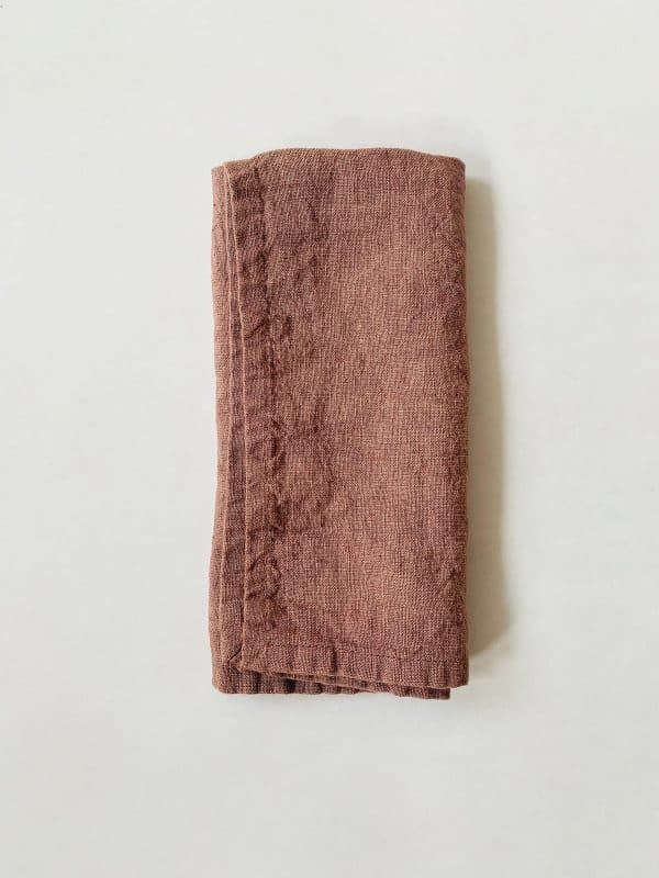 Serviett lin 45x45cm Hellebours