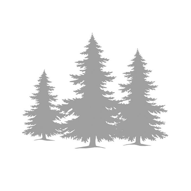 Hovedbilde Lunsj servietter tree silhouette silver