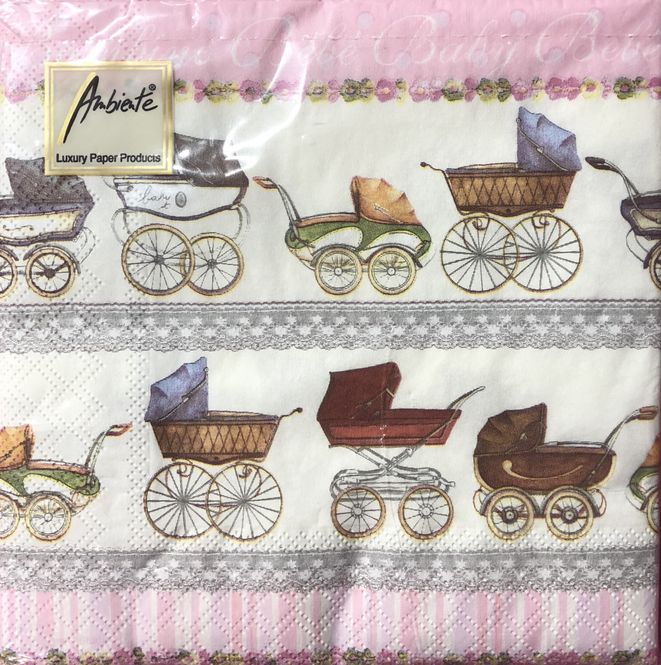Hovedbilde Servietter lunsj baby rosa 