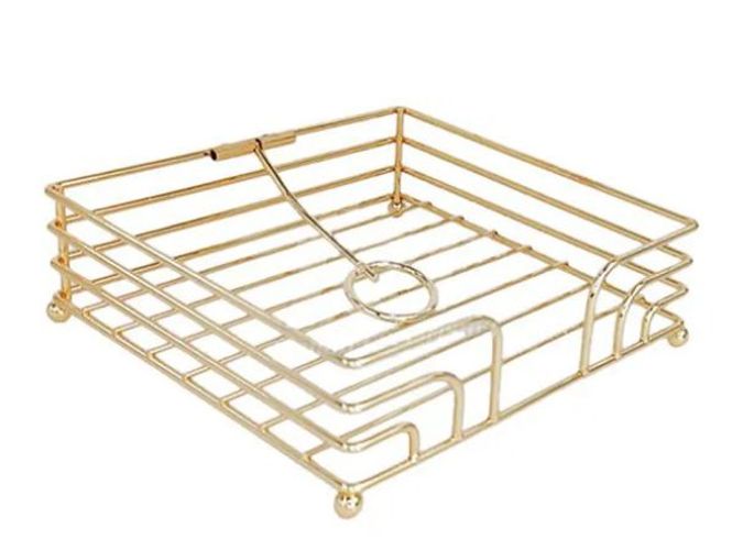 Hovedbilde Serviet Holder Metal Napkin Hold Gold