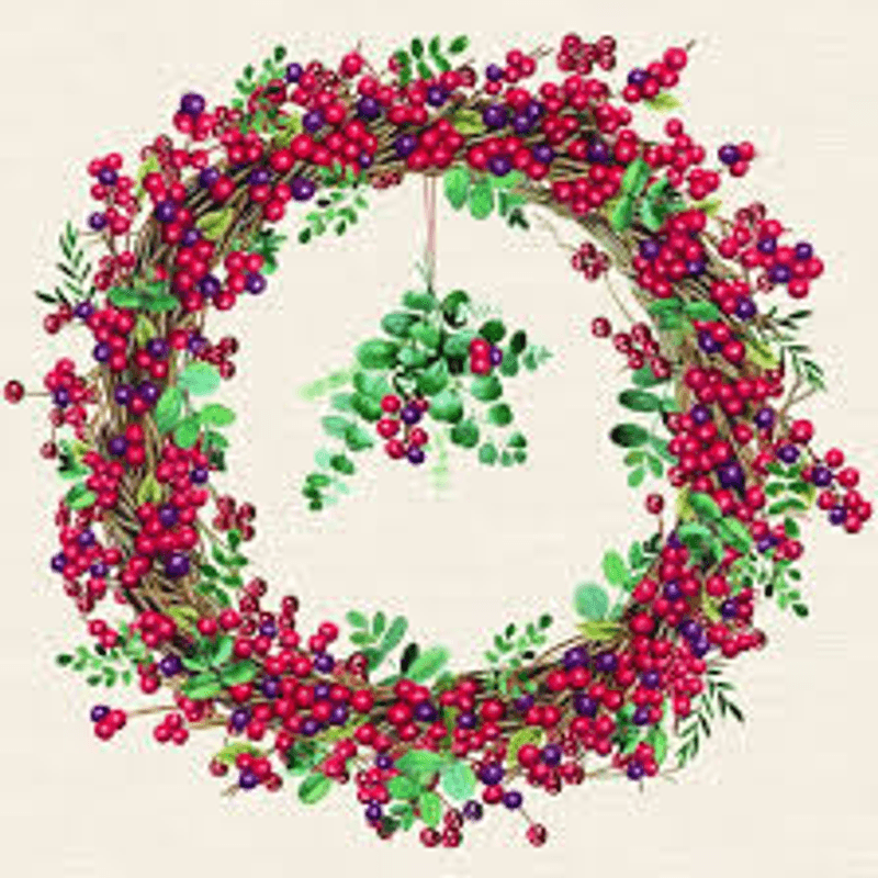 Berry Wreath crem lunch