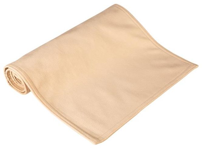Hovedbilde Brikke skinnlook velur beige 33x48